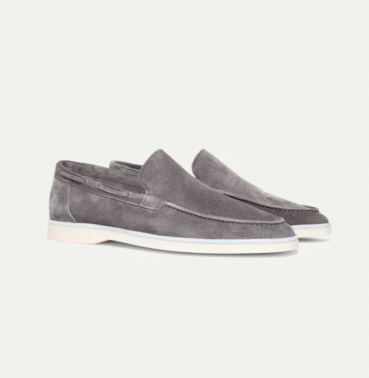 Lorenzo - Mocasines Clásicos de Ante Para Hombres