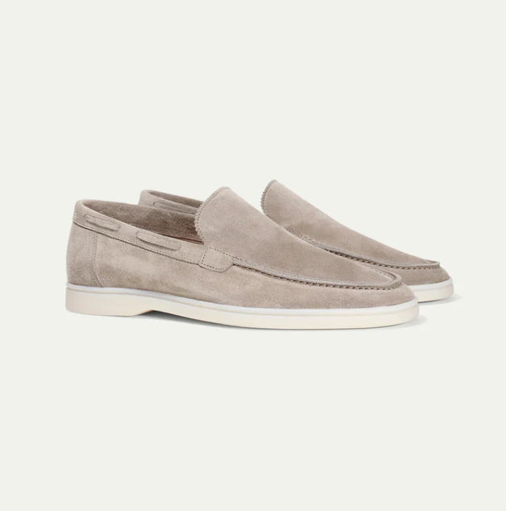 Lorenzo - Mocasines Clásicos de Ante Para Hombres