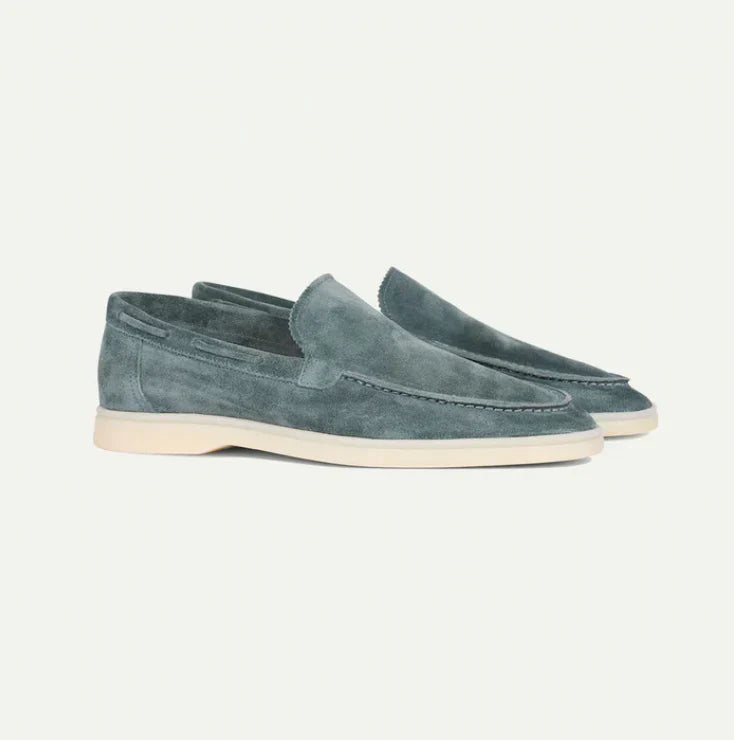 Lorenzo - Mocasines Clásicos de Ante Para Hombres