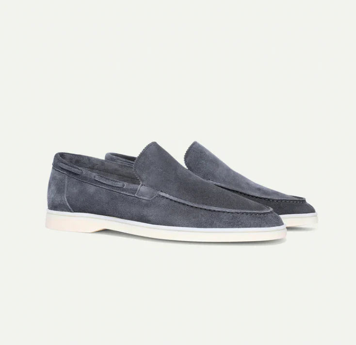 Lorenzo - Mocasines Clásicos de Ante Para Hombres