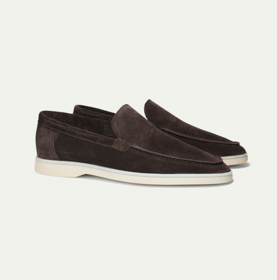 Lorenzo - Mocasines Clásicos de Ante Para Hombres