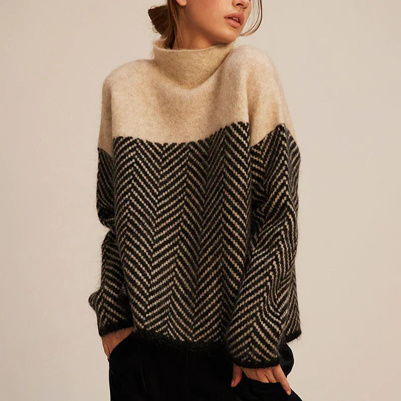 Yancy - Elegante, grueso jersey de punto para mujeres