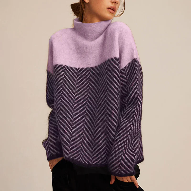 Yancy - Elegante, grueso jersey de punto para mujeres