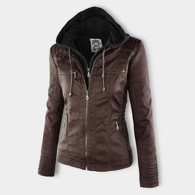Groove - Cómoda Chaqueta Impermeable Mujer Elegante