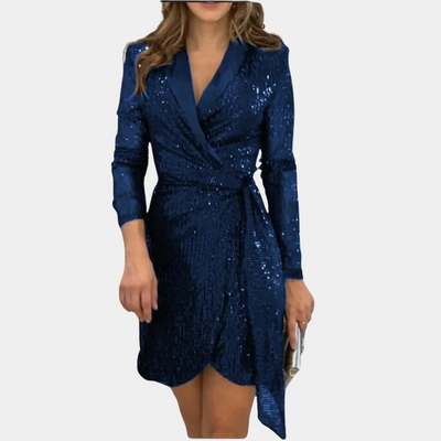 Nessa - Vestido blazer con cinturón para mujer