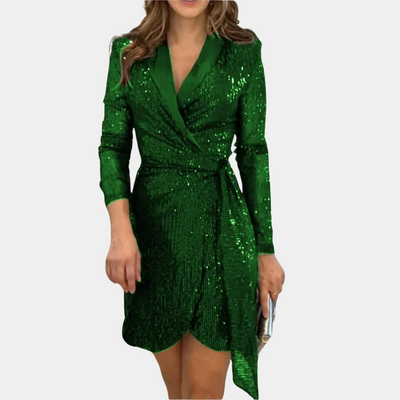 Nessa - Vestido blazer con cinturón para mujer