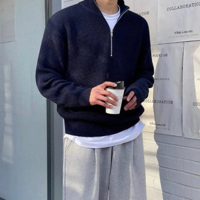 Carlo – Suéter con medio Zipper