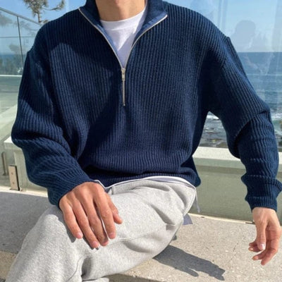 Carlo – Suéter con medio Zipper