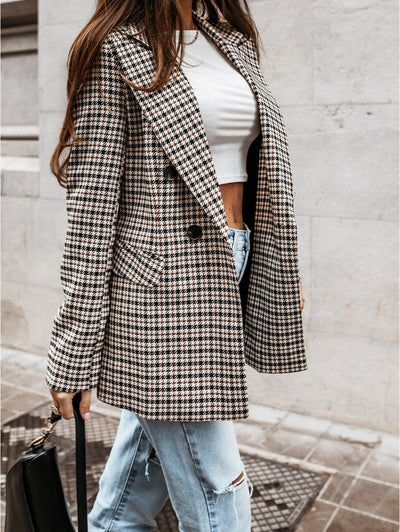 Karina - Blazer de cuadros para mujer