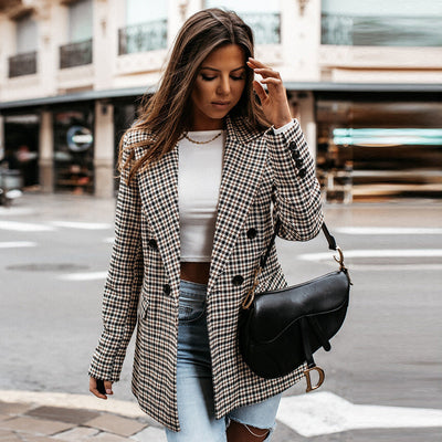 Karina - Blazer de cuadros para mujer