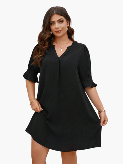 Isadee - Vestido cómodo con escote en V