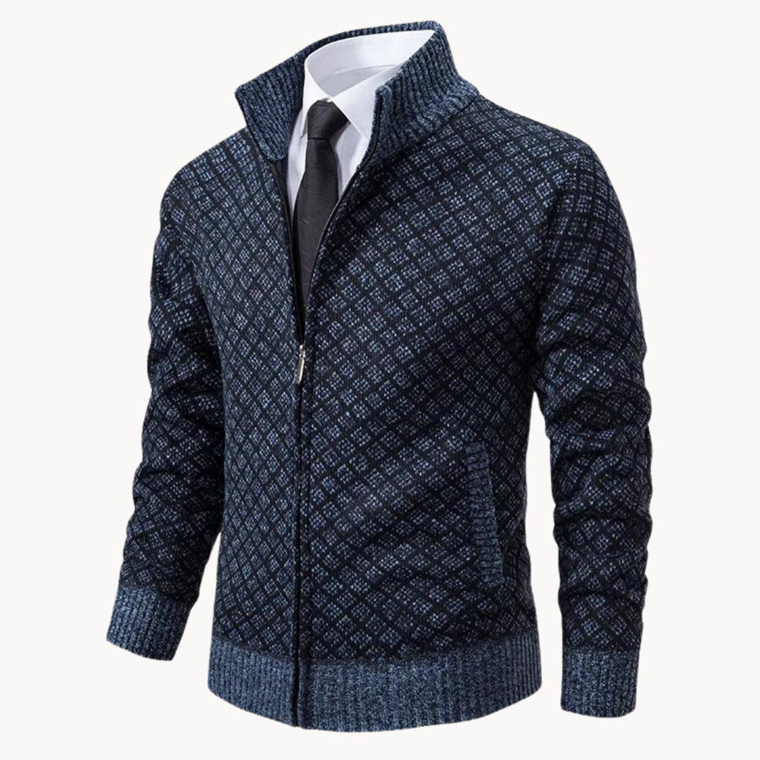 Julien – Cuello Alto Jacquard Tejido