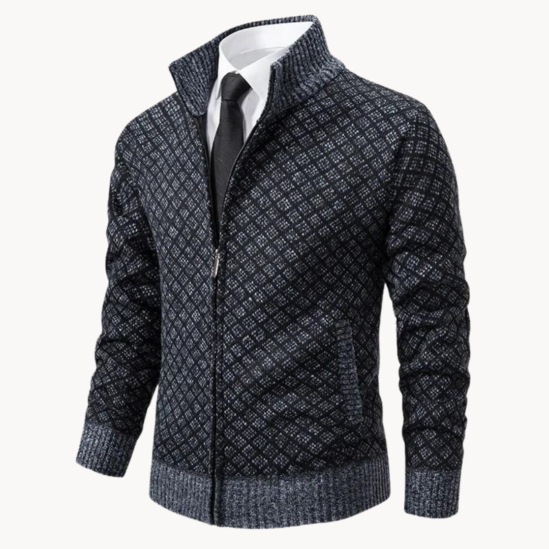 Julien – Cuello Alto Jacquard Tejido