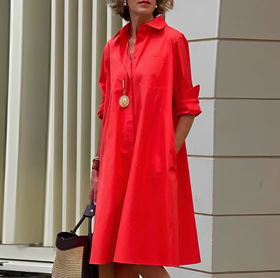 Celina – Vestido Midi de Elegancia sin Esfuerzo