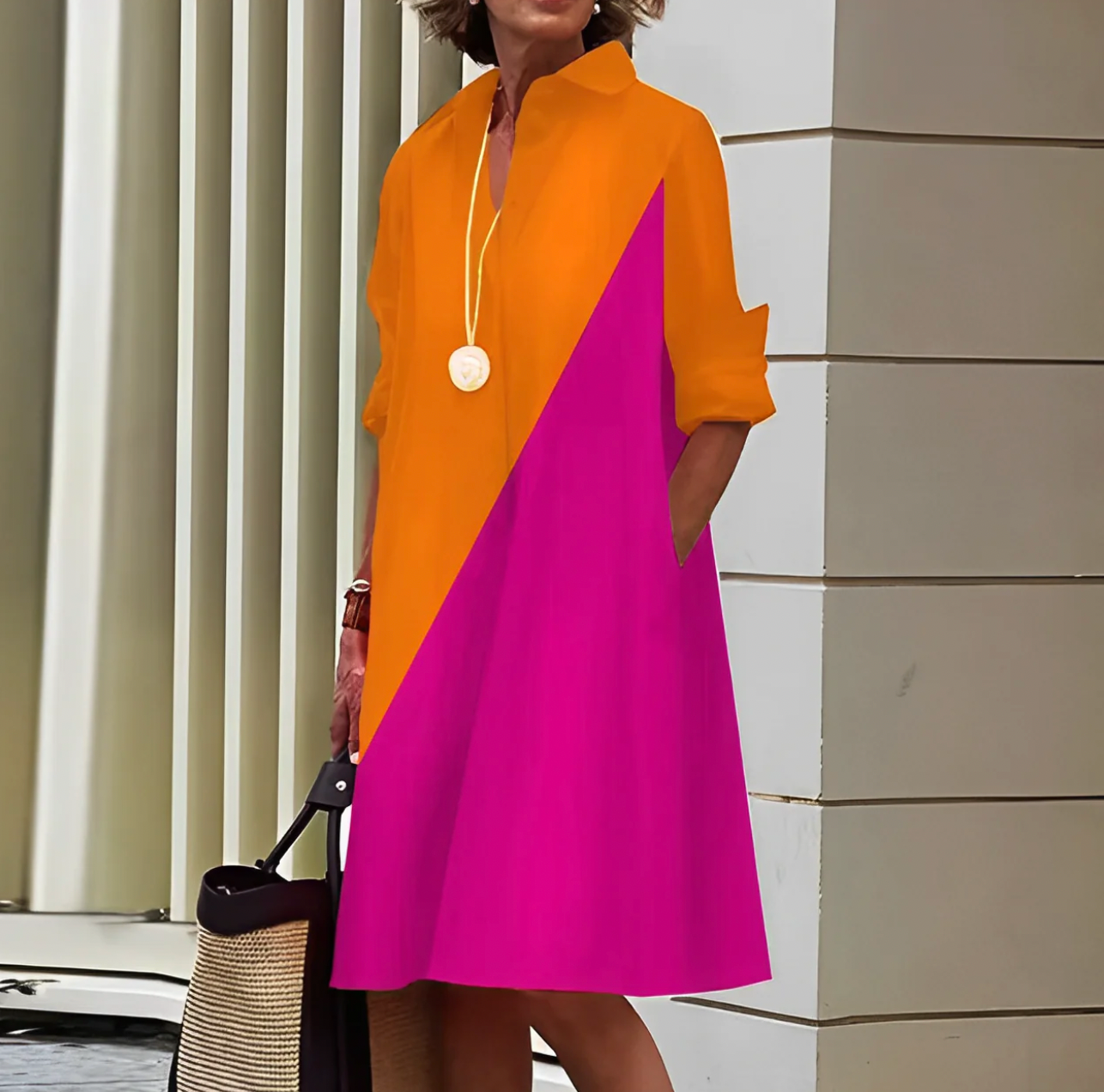 Celina – Vestido Midi de Elegancia sin Esfuerzo