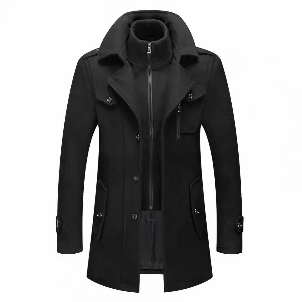 Grayson – Chaqueta de Tendencia con Doble Cuello para Hombre