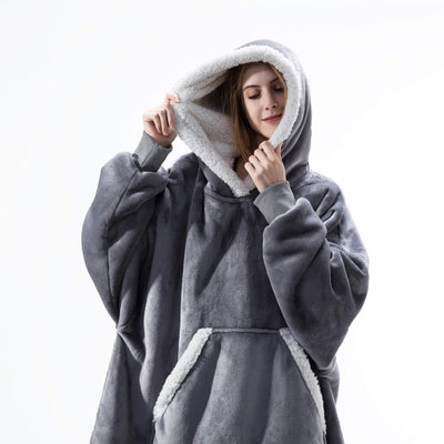 Malia - Cálida Hoodie-Manta Cómoda