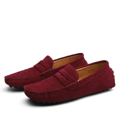Jarl - Mocasines Italianos de Gamuza para Hombres