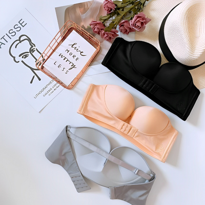 Luminara - Sujetador mujer push-up sin tirantes