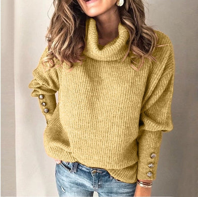 Noelani - Ligero Suéter de Cuello Alto para Mujer