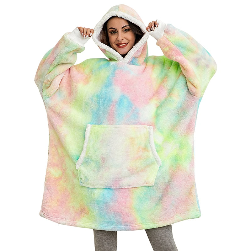 Malia - Cálida Hoodie-Manta Cómoda