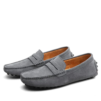 Jarl - Mocasines Italianos de Gamuza para Hombres