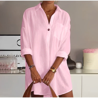 Caterina - Camisa media manga holgada