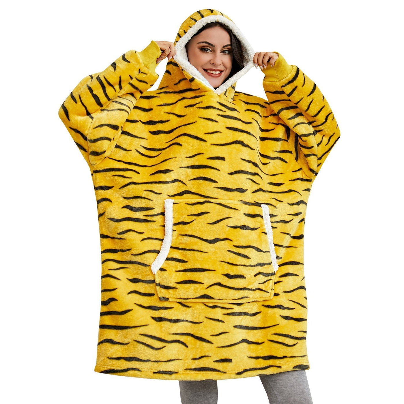 Malia - Cálida Hoodie-Manta Cómoda