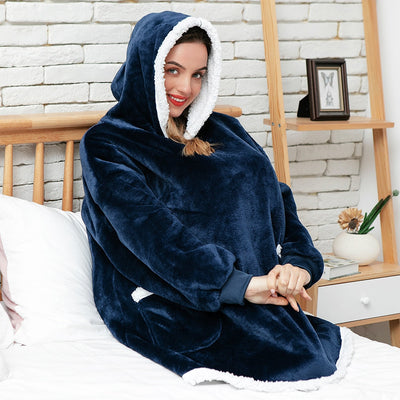 Malia - Cálida Hoodie-Manta Cómoda