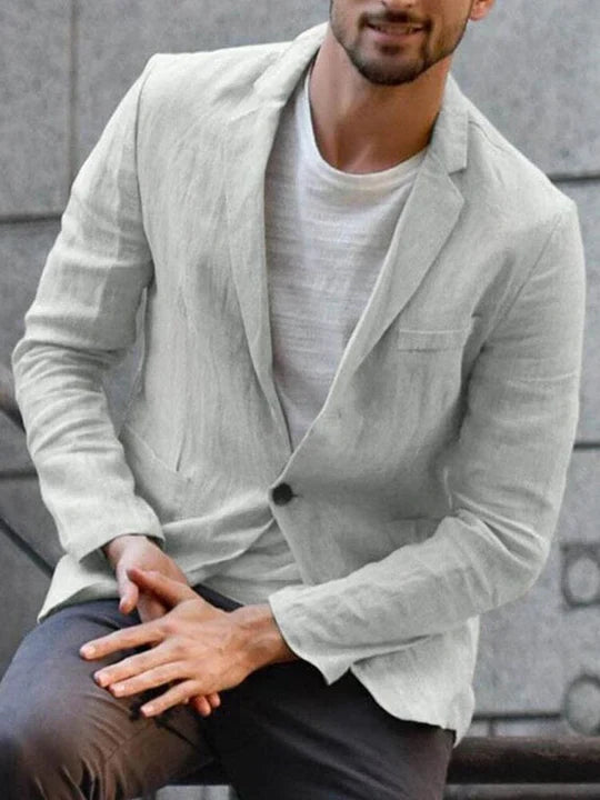 Mario - Blazer Moderno de Lino