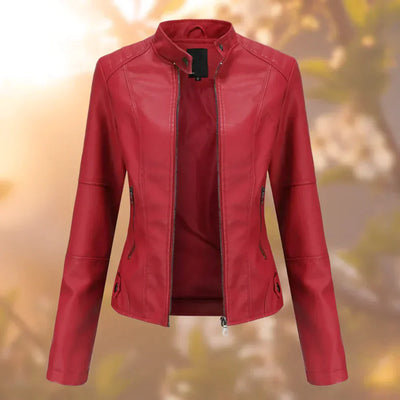 Hallec – Chaqueta de Cuero Mujer