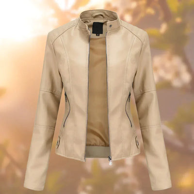Hallec – Chaqueta de Cuero Mujer