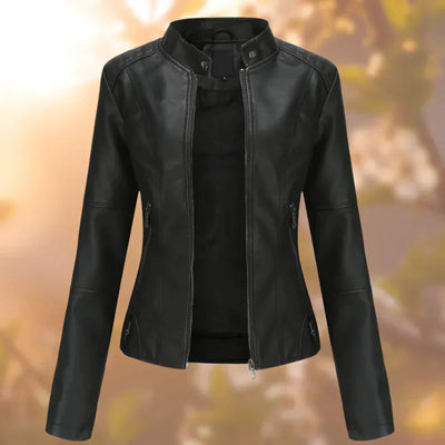 Hallec – Chaqueta de Cuero Mujer