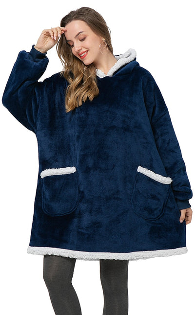 Malia - Cálida Hoodie-Manta Cómoda