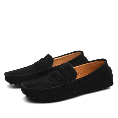 Jarl - Mocasines Italianos de Gamuza para Hombres