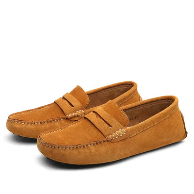 Jarl - Mocasines Italianos de Gamuza para Hombres