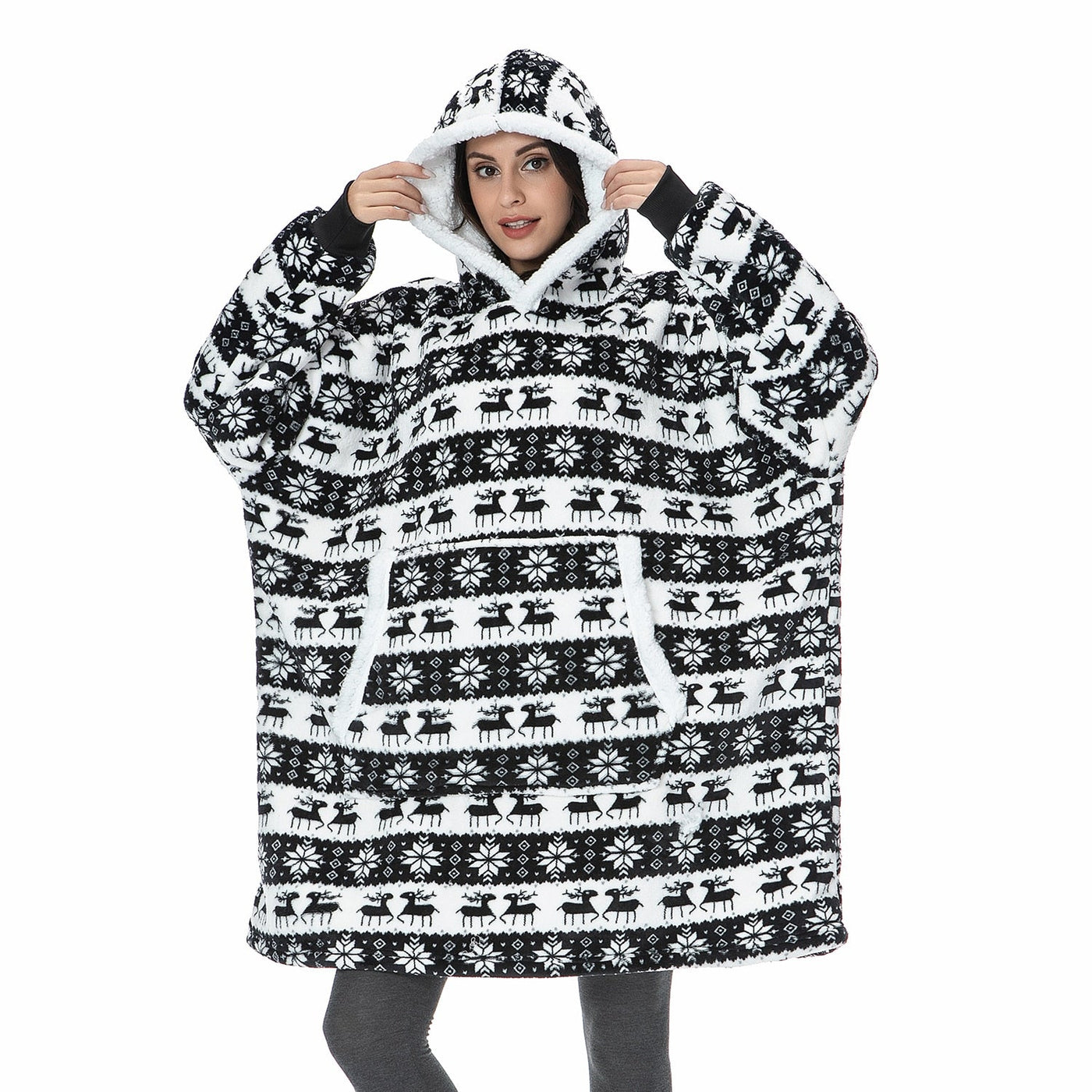 Malia - Cálida Hoodie-Manta Cómoda