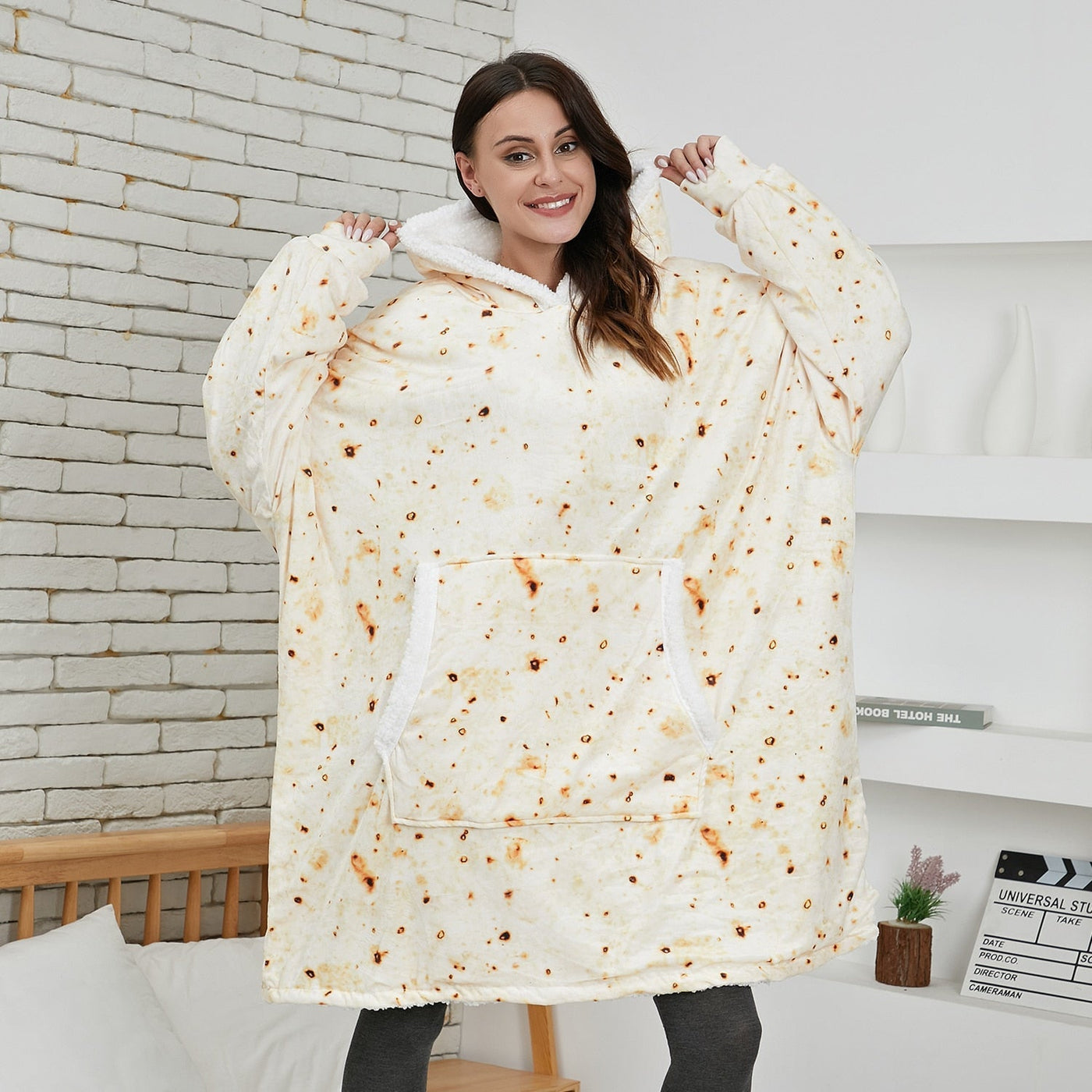 Malia - Cálida Hoodie-Manta Cómoda