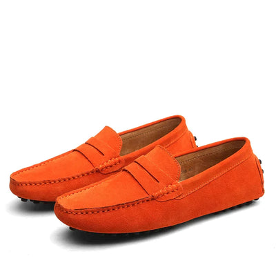 Jarl - Mocasines Italianos de Gamuza para Hombres