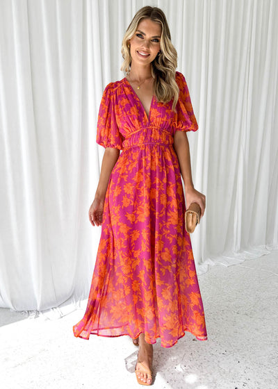 Kathy – Vestido Largo con Cuello en V