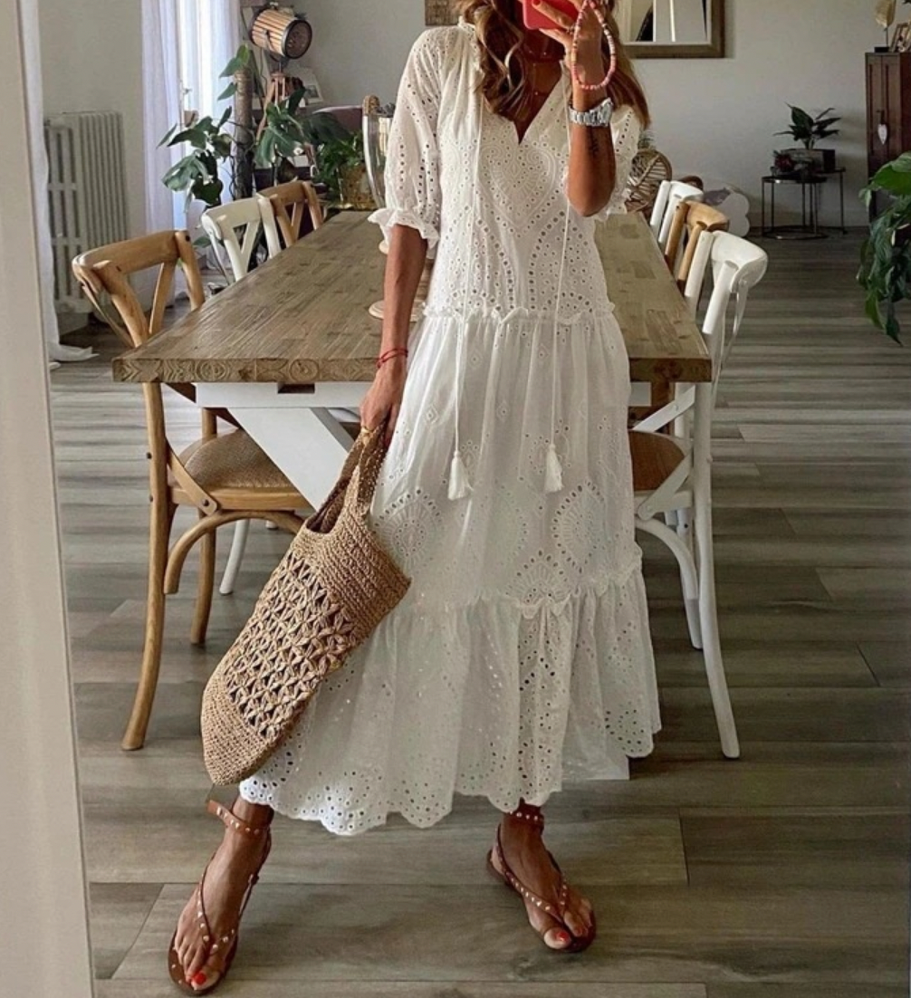 Michelle - Vestido Maxi Túnica Brisa de Verano
