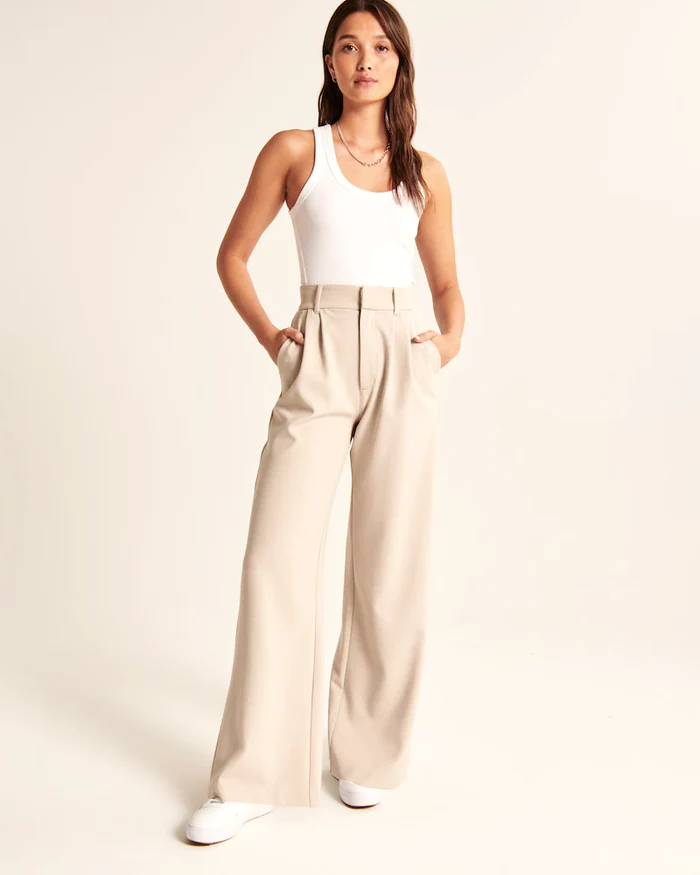 Amelia - Pantalones modernos con pierna ancha