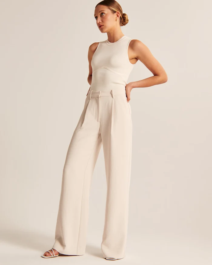 Amelia - Pantalones modernos con pierna ancha