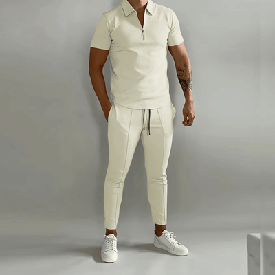Cyril - Conjunto de chándal con polo elegante para hombre