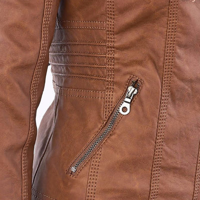 Reyna - Robusta chaqueta de cuero para mujeres