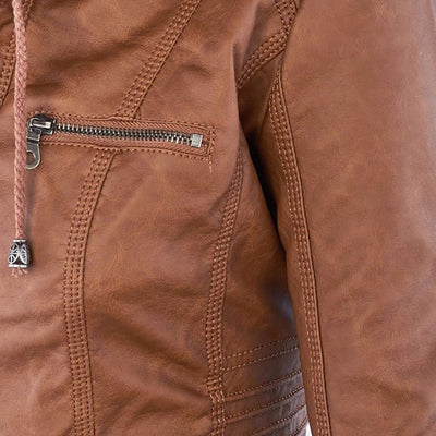 Reyna - Robusta chaqueta de cuero para mujeres