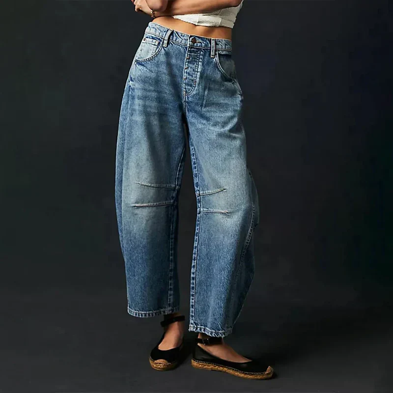 Beatrice - Jeans cómodos con pierna ancha
