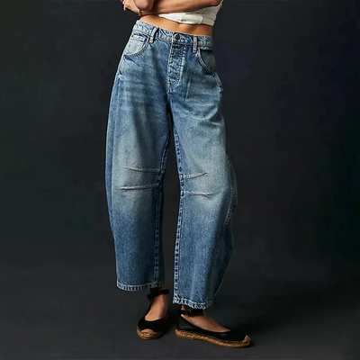 Beatrice - Jeans cómodos con pierna ancha