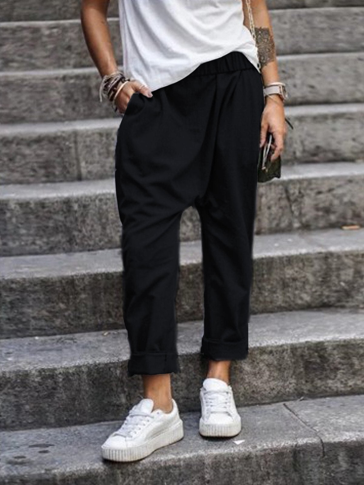 Luisa - Pantalones anchos de mujer