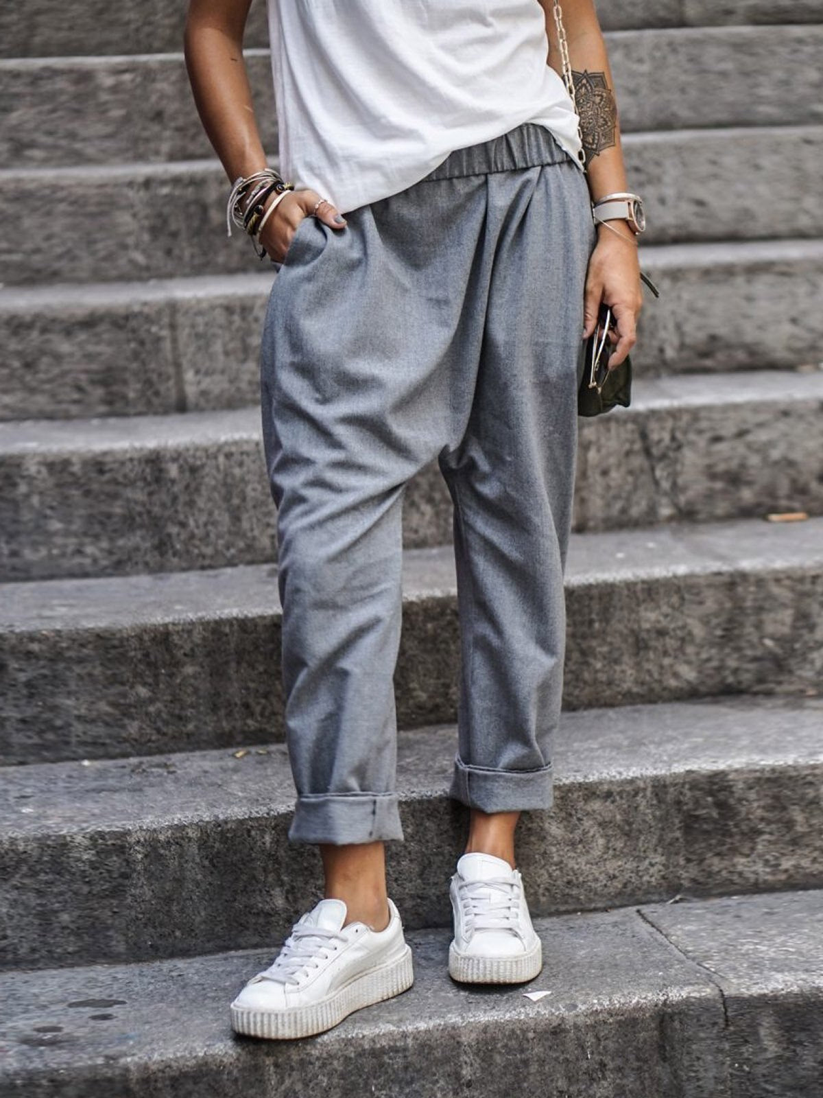 Luisa - Pantalones anchos de mujer